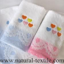 cotton kid towels with embroider