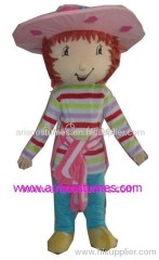 strawberry shortcakes mascot costume, cartoon costumes,party costume,Traje da mascote,mascotte