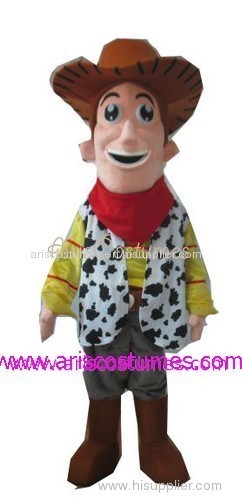 toy story character woody mascot costume, cartoon costumes,fancy dress