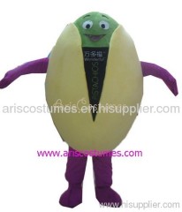 pistachio mascot costume, nut mascot costume, Traje de la mascota,mascotte