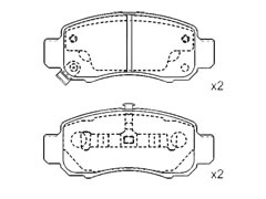 HONDA INSIGHT (ZE) brake pad sets 06450-S34-000