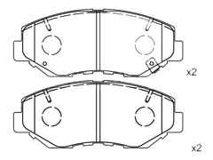 HONDA CR-V front brake pad sets