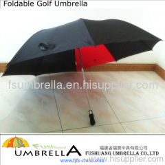 Foldable Golf Umbrella with Net Backbrace Bag