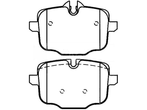 BMW 5 rear brake pad sets