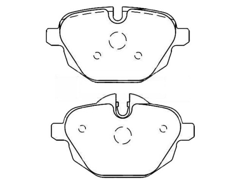 Rear Brake Pad Sets 34 21 6 796 741