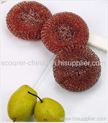 Red Copper Mesh Scourer