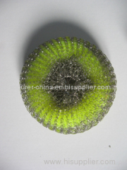 PP Mesh Scourer in Stainless Steel Mesh Scourer