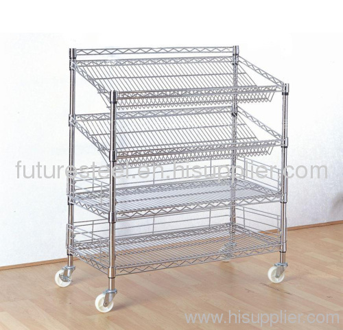 Wire shelving