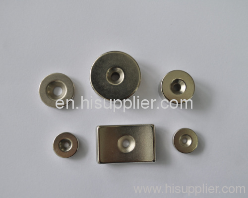 Ring magnets with screw hole for fixing