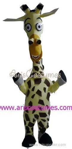 giraffe mascot costume, adult mascot, fancy dress costumes