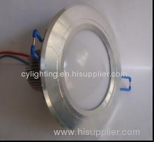 5W Round Silvery Brim Recessed LED Lights Hot Sale