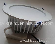 White Brim Recessed LED Downlight Used As Ceiling Light