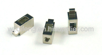 square brass connector electrical parts hardware
