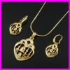 Wholesale 18K Gold Plating Muslim Fine Jewelry Set 1120502