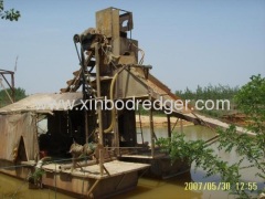 Gold Dredge-panning ship