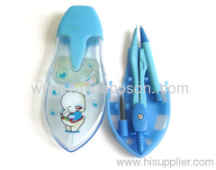 Blue Zinc Alloy Drawing compasses Blue Plastic Case School Using OEM accepted