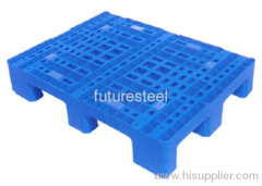 Plastic pallet for racks