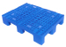 Plastic pallet for racks