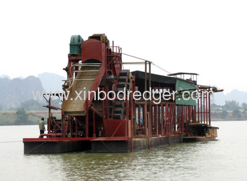 Bucket sand dredgers