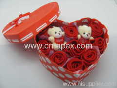 gift box towels rose shape