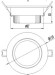 LED Ceiling Lamp With Φ95mm Hole