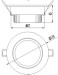 Aluminum Φ110×45mm LED Ceiling Light With Φ95mm Hole