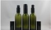 2012 most popular green essential oil bottle glass vials 15ml with CRC cover