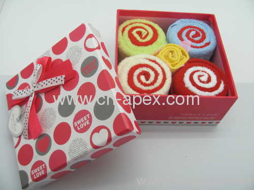 towels gift box candy shape