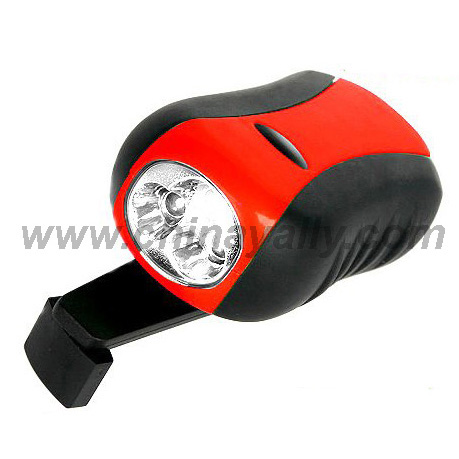 Hand Crank LED Flashlight Torch