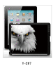 Eagle picture iPad2/3/4 cover,pc case rubber coated,multiple colors available