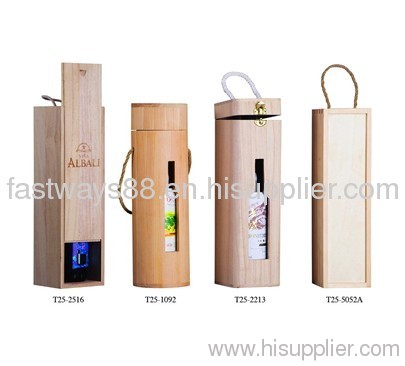 wooden wine packing box