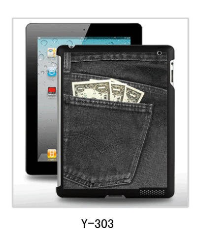 jeans picture iPad2/3/4cover 3d,pc case ruber coated,multple colors available