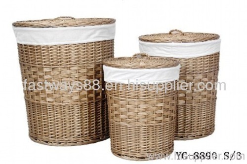 wicker laundry basket