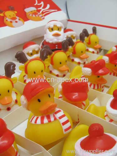 Rubber ducks baby toys sound toy gift box