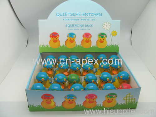 squeaking Easter duck rubber baby toy