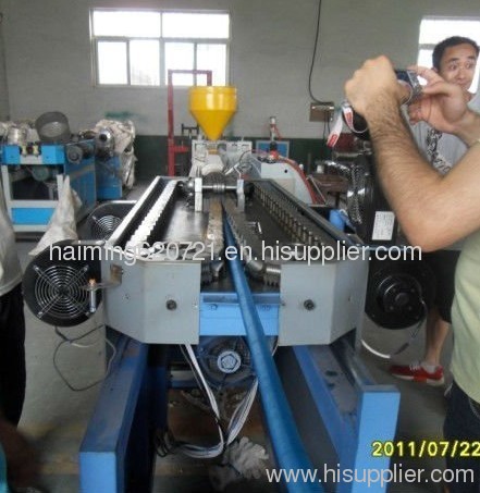 Plastic extruding single wall corrugation pipe Line