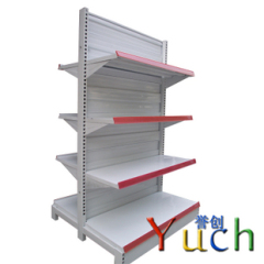 double sided supermarket rack