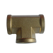 Copper Female Screw Equal Tee Pipe Fittings