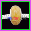 Tawny core murano glass beads wholesale PGB573 brown twist line
