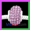 European beads wholesale PGB617-2 with purple crystal stones