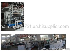 Plastic sheet extrusion machine