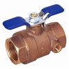 Bronze Ball Valve With Side Tap