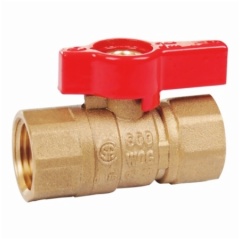 Brass Gas Ball Valve With Aluminium Handle