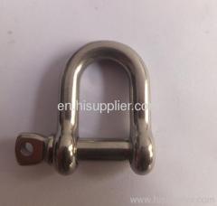 JIS type stainless steel D shackle