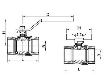 The installation of ball valves