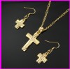 Cross Shape Alloy Charm Jewelry Set 1120228