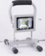 10W led flood light on carrying handle