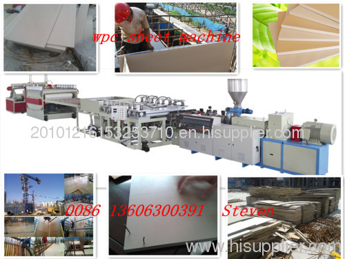 wpc foam sheet machine