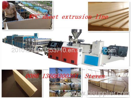 wpc foam sheet extrusion line