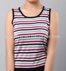 Women's spring and summer striped vest